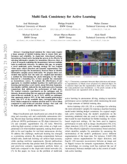 Multi-Task Consistency for Active Learning