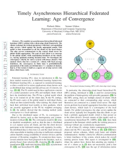 Timely Asynchronous Hierarchical Federated Learning: Age of Convergence