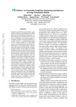 LMFlow: An Extensible Toolkit for Finetuning and Inference of Large
  Foundation Models