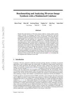 Benchmarking and Analyzing 3D-aware Image Synthesis with a Modularized
  Codebase