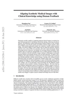 Aligning Synthetic Medical Images with Clinical Knowledge using Human
  Feedback
