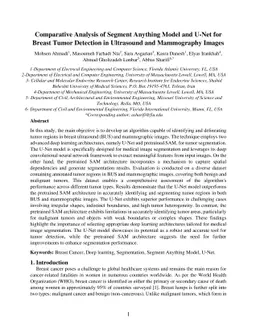 Comparative Analysis of Segment Anything Model and U-Net for Breast
  Tumor Detection in Ultrasound and Mammography Images