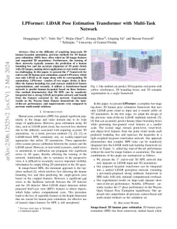LPFormer: LiDAR Pose Estimation Transformer with Multi-Task Network