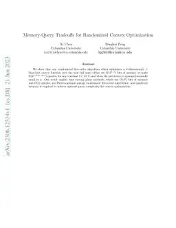 Memory-Query Tradeoffs for Randomized Convex Optimization