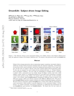 DreamEdit: Subject-driven Image Editing