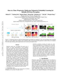 One at a Time: Progressive Multi-step Volumetric Probability Learning
  for Reliable 3D Scene Perception