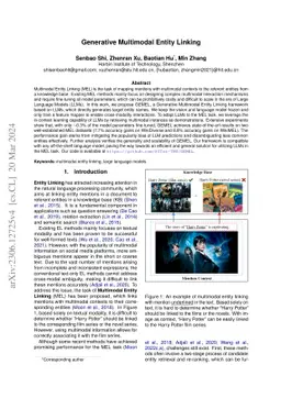 Generative Multimodal Entity Linking