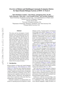 Overview of Robust and Multilingual Automatic Evaluation Metrics for
  Open-Domain Dialogue Systems at DSTC 11 Track 4