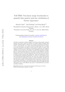 XAI-TRIS: Non-linear image benchmarks to quantify false positive
  post-hoc attribution of feature importance