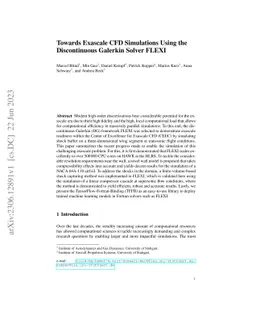 Towards Exascale CFD Simulations Using the Discontinuous Galerkin Solver
  FLEXI