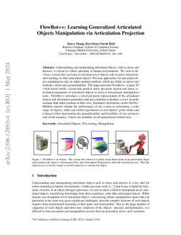 FlowBot++: Learning Generalized Articulated Objects Manipulation via
  Articulation Projection