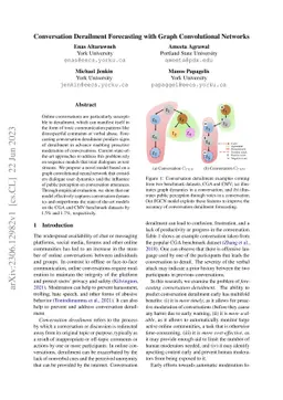 Conversation Derailment Forecasting with Graph Convolutional Networks