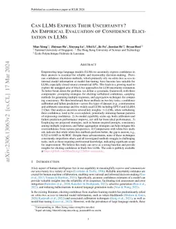 Can LLMs Express Their Uncertainty? An Empirical Evaluation of
  Confidence Elicitation in LLMs