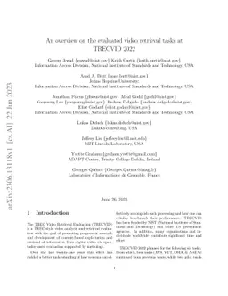 An overview on the evaluated video retrieval tasks at TRECVID 2022