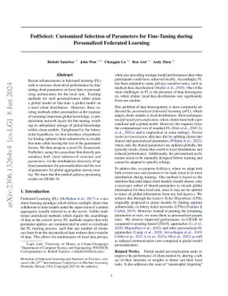 FedSelect: Customized Selection of Parameters for Fine-Tuning during
  Personalized Federated Learning