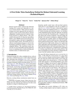 A First Order Meta Stackelberg Method for Robust Federated Learning (Technical Report)