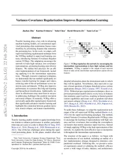 Variance-Covariance Regularization Improves Representation Learning