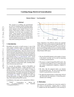 Catching Image Retrieval Generalization