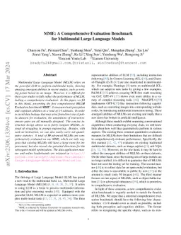MME: A Comprehensive Evaluation Benchmark for Multimodal Large Language Models