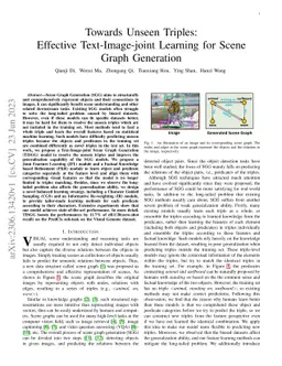 Towards Unseen Triples: Effective Text-Image-joint Learning for Scene
  Graph Generation
