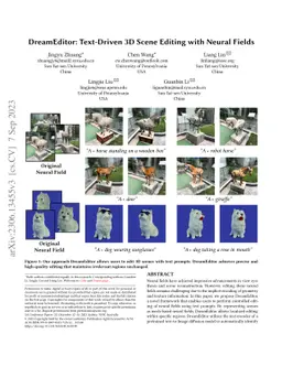 DreamEditor: Text-Driven 3D Scene Editing with Neural Fields