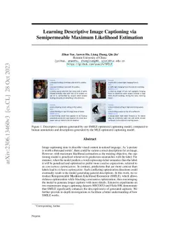 Learning Descriptive Image Captioning via Semipermeable Maximum
  Likelihood Estimation