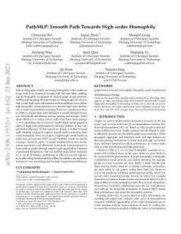 PathMLP: Smooth Path Towards High-order Homophily