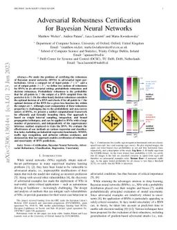 Adversarial Robustness Certification for Bayesian Neural Networks