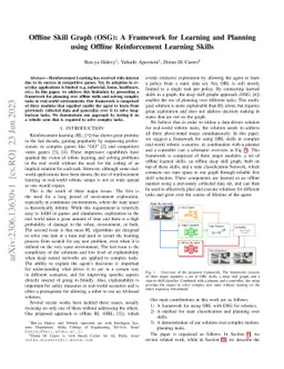 Offline Skill Graph (OSG): A Framework for Learning and Planning using
  Offline Reinforcement Learning Skills