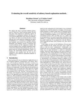 Evaluating the overall sensitivity of saliency-based explanation methods