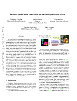 Zero-shot spatial layout conditioning for text-to-image diffusion models
