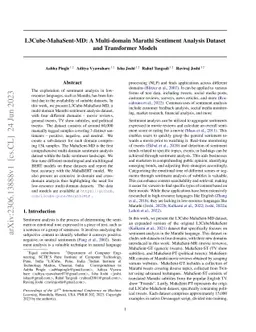 L3Cube-MahaSent-MD: A Multi-domain Marathi Sentiment Analysis Dataset
  and Transformer Models