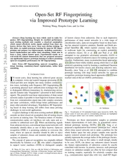 Open-Set RF Fingerprinting via Improved Prototype Learning