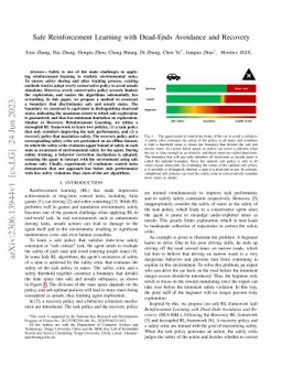 Safe Reinforcement Learning with Dead-Ends Avoidance and Recovery