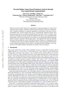 Towards Robust Aspect-based Sentiment Analysis through
  Non-counterfactual Augmentations