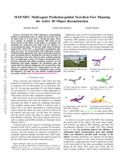 MAP-NBV: Multi-agent Prediction-guided Next-Best-View Planning for
  Active 3D Object Reconstruction