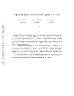 Properly Learning Decision Trees with Queries Is NP-Hard