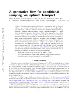 A generative flow for conditional sampling via optimal transport