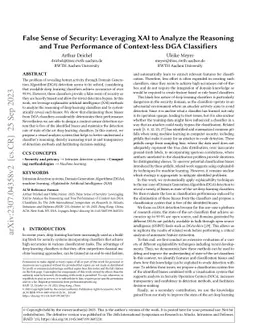False Sense of Security: Leveraging XAI to Analyze the Reasoning and
  True Performance of Context-less DGA Classifiers