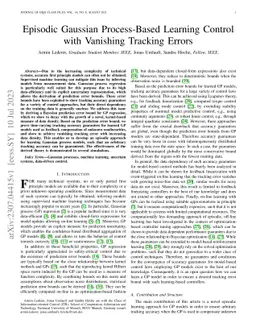 Episodic Gaussian Process-Based Learning Control with Vanishing Tracking
  Errors