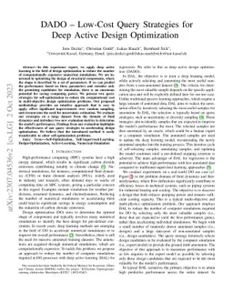 DADO -- Low-Cost Query Strategies for Deep Active Design Optimization
