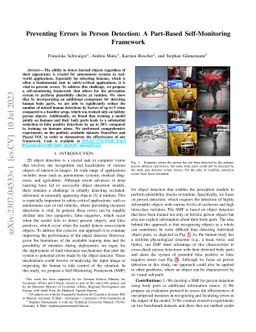 Preventing Errors in Person Detection: A Part-Based Self-Monitoring
  Framework