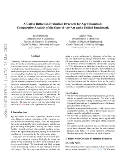 A Call to Reflect on Evaluation Practices for Age Estimation:
  Comparative Analysis of the State-of-the-Art and a Unified Benchmark