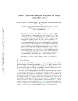 DWA: Differential Wavelet Amplifier for Image Super-Resolution