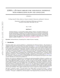 LINFA: a Python library for variational inference with normalizing flow
  and annealing