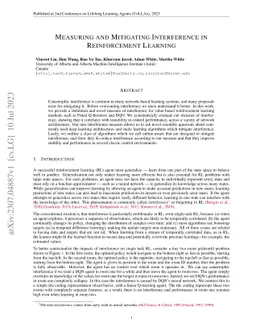 Measuring and Mitigating Interference in Reinforcement Learning