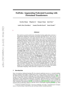 FedYolo: Augmenting Federated Learning with Pretrained Transformers