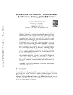 Probabilistic Counterexample Guidance for Safer Reinforcement Learning
  (Extended Version)