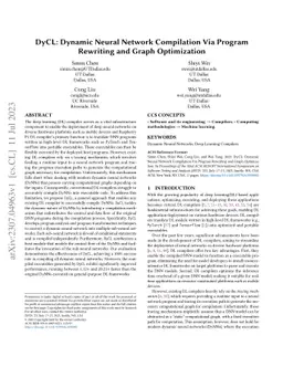 DyCL: Dynamic Neural Network Compilation Via Program Rewriting and Graph
  Optimization