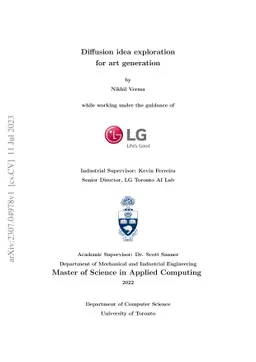 Diffusion idea exploration for art generation